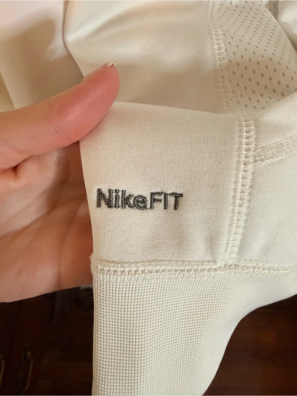 Nike white zip